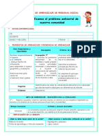 3° SES PS LUN 22 Identificamos El Problema Ambiental de Nuestra Comunidad 965727764 PROF YESSENIA