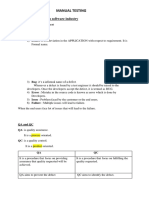 Manual Testing Full NOTES