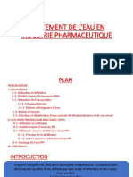 Traitement de L'eau en Industrie Pharmaceutique PDF