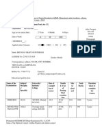 Application Form For SR AIIMS Mangalagiri COMPLETED