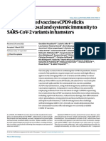 Live-Attenuated Vaccine Scpd9 Elicits Superior Mucosal and Systemic Immunity To Sars-Cov-2 Variants in Hamsters