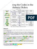 Deciphering The Codes in The Alphabetic Orders