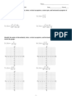 Graphing Rational Functions