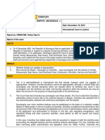 Territorial and Maritime Dispute (Nicaragua V Colombia)