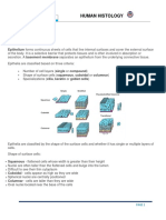 Chapter 3 Human Histology - Epithelial Tissues