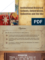 9 Institutional History of Schools Corporations Industries and The Like