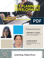 PROJECT PLANNING AND DEVELOPMENT Powerpoint Presentation