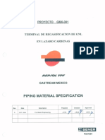 LNG Piping Material Specification