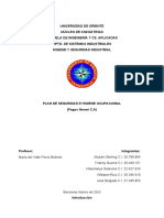 Universidad de Oriente Núcleo de Anzoátegui Escuela de Ingeniería Y Cs. Aplicadas Dpto. de Sistemas Industriales Higiene Y Seguridad Industrial