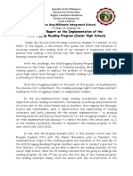 Narrative Report On The Implementation of GDRP