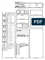 Character Sheet For D&D