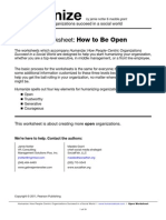 Humanize Worksheet: Open