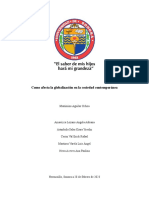 Como Afecta La Globalización en La Sociedad Contemporánea