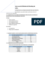 Método Del Ranking de Factores Ponderados ROSA HUAMAN DOMINGUEZ