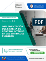 Temario-Implementación Del Sistema de Control Interno en Las Entidades Públicas - Temario