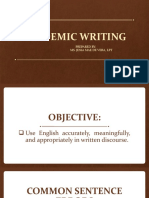 CPE 1 GEN ED ENGLISH Topic 3 Academic Writing