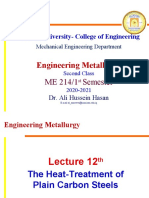 Engineering Metallurgy: Misan University-College of Engineering