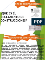 Reglamento de Construccion para El Primer Parcial