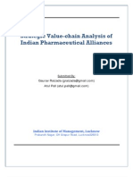 Strategic Value-Chain Analysis of Indian Pharmaceutical Alliances