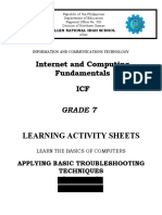 LAS ICF 7 - Quarter 3, Week 1-2 Troubleshooting