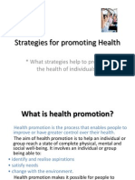 Strategies For Promoting Health