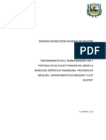 Medidas de Reduccion de Riesgo de Desastre La Banda