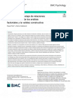 La Escala de Sabotaje de Relaciones: Una Evaluación de Los Análisis Factoriales y La Validez Constructiva