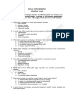 SW Research PRACTICE TEST