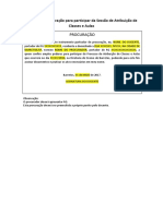 Procurao para Participar Do Processo de Atribuio de Classes e Aulas