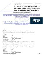 Illustrated Course Guide Microsoft Office 365 and Excel 2016 Intermediate Spiral Bound Version 1st Edition Wermers Test Bank 1