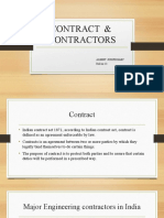 Contract & Contractors