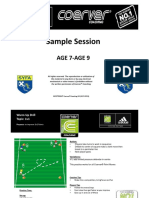 Coerver Sample Session Age 7 Age 9