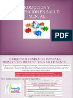 Promoción de Salud en Salud Mental