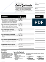 ECB Debrief Questionnaire