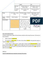 States of Matter Kinetic Theory of Matter Thermal Expansion Worksheet