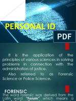 Personal Identification