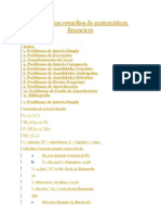 Problemas Resueltos de Matemáticas Financiera