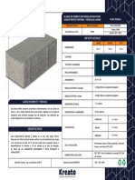 Especificaciones: Bloque de Cemento Rectangular para Pisos 10X20X6 Trafico Peatonal Y Vehicular Liviano Ficha Técnica