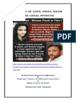 Victims of Love Jihad Know The Legal Effects