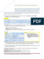 Getting Started With Power Point 2007 - For Power Point 2003 Users