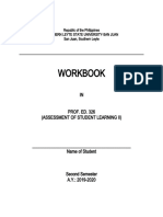 WORKBOOK in Assessment of Student Learning 2