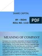 Share Capital