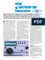 AM-FM-CW Scanning HF-VHF RF Signal Generator