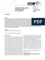 Biomechanical Evaluation of The Screw Preload Values Used in The Plate Placement For Bone Fractures