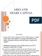 Shares and Share Capital