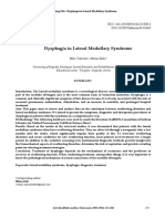 Dysphagia in Lateral Medullary Syndrome Objavljen