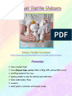 Hochet Licorne - Tutoriel en Anglais