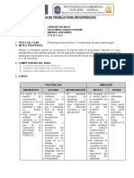 PLAN DE RECUPERACION - Ciencias Sociales 5°