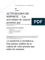 Descripción de La Cadena de Valor y Los Procesos Empresariales