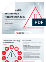 ECRI 2023 Top 10 Hazards Executive Brief